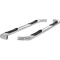 203006-2 3in Side Bars Series Nerf Bars Polished, Covers Cab Length - Set of 2