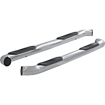 203015-2 3in Side Bars Series Polished Nerf Bars, Covers Cab Length - Set of 2