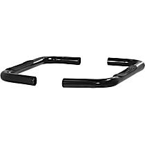 Nerf Bars, 72.7 in. Bed, Fleetside, Standard Cab Pickup, Powdercoated Black, Covers Cab Length, Set of 2, 3in Side Bars Series - 