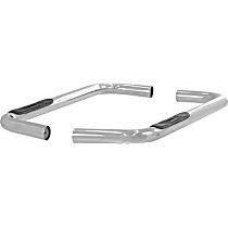 3in Side Bars Series Nerf Bars Polished, Covers Cab Length - Set of 2