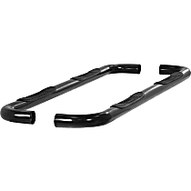 204009 3in Side Bars Series Powdercoated Black Nerf Bars, Covers Cab Length - Set of 2