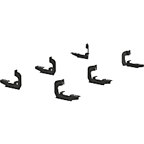 2051120 Running Board Mounting Kit - Powdercoated Black, Steel, Direct Fit, Kit