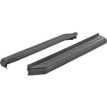 Running Boards, Sport Utility; 5 in., Powdercoated Textured Black, Non-Powered, Aluminum, Set of 2, AeroTread Series