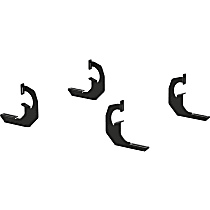 2055100 Running Board Mounting Kit - Powdercoated Black, Steel, Direct Fit, Kit