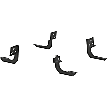 2055110 Running Board Mounting Kit - Powdercoated Black, Steel, Direct Fit, Kit