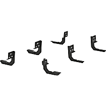 2055111 Running Board Mounting Kit - Powdercoated Black, Steel, Direct Fit, Kit