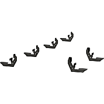 2055113 Running Board Mounting Kit - Powdercoated Black, Steel, Direct Fit, Kit