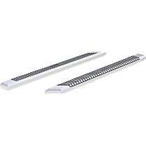 Running Boards, Sport Utility; 5.5 in.; 75 in. Length, Powdercoated Chrome, Non-Powered, Aluminum, Set of 2, AdvantEDGE Series