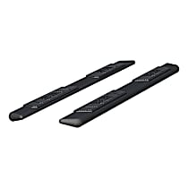 AscentStep Series Running Boards, Crew Cab Pickup; 5.5 in.; VersaTrac Mounting Brackets Sold Separately, Carbide Black Powder Coat, Non-Powered, Carbon Steel, Set of 2