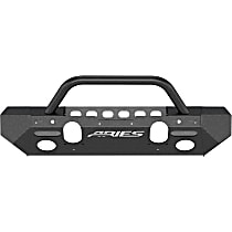 2082078 Front Bumper, Powdercoated Textured Black, Option 4, Brush Guard, Mounting Hardware