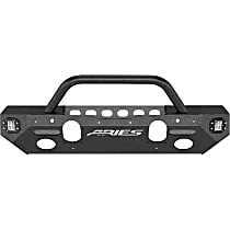 2082084 Front Bumper, Powdercoated Textured Black, Option 3, Brush Guard, Mounting Hardware