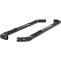 213006 3in Side Bars Series Nerf Bars Gloss Black, Covers Cab Length - Set of 2