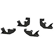 3025180 Running Board Mounting Kit - Powdercoated Textured Black, Carbon Steel, Direct Fit, Kit