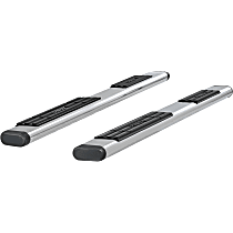 Nerf Bars, 96.0 in. Bed, Fleetside, Extended Cab Pickup, Polished, Covers Cab Length, Set of 2, 6in Side Bars Series - 