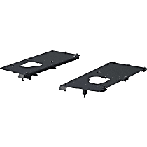 ALC25000-01 Jeep Tonneau Cover - Powdercoated Textured Black, Aluminum, Hard Cover, Direct Fit, Set of 2