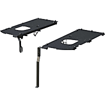 ALC25001-01 Jeep Tonneau Cover - Powdercoated Textured Black, Aluminum, Hard Cover, Direct Fit, Set of 2