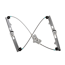 Sedan Front, Passenger Side Power Window Regulator, Without Motor, 4-Door, Without Door Panel, OE Replacement Series