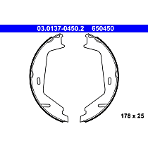 650450 Parking Brake Shoe Lining Kit - Direct Fit
