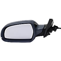 Driver Side Mirror, Power, Power Folding, Heated, Paintable, In-housing Signal Light, Without memory, Without Puddle Light, Without Auto-Dimming, With Blind Spot Detection in Glass
