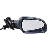 Passenger Side Mirror, Power, Power Folding, Heated, Paintable, In-housing Signal Light, Without memory, Without Puddle Light, Without Auto-Dimming, With Blind Spot Detection in Glass