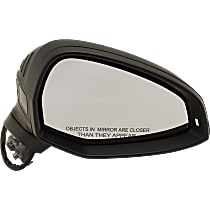 Passenger Side Mirror, Power, Manual Folding, Heated, Paintable, With Signal Light, Without Memory, Puddle Light, Auto-Dim, and Blind Spot Feature, For Models With Lane Departure Warning System