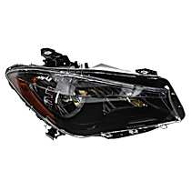 117-820-45-61 Passenger Side Halogen Headlight, With bulb(s), OE Replacement