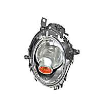 Passenger Side Halogen Headlight, With bulb(s), OE Replacement