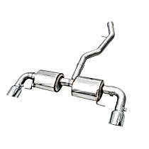 Touring Edition Axle-Back, Exhaust System, 2.0L 4Cyl, Made of 304 Stainless Steel - 
