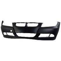Front Bumper Cover, Primed, Without Park Distance Control Sensor Sensor Holes, Without Headlight Washer Holes, (E90) Sedan/(E91) Wagon, For Models Without M Package