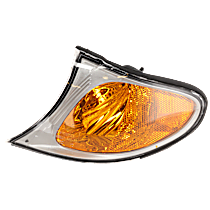 Driver Side Corner Light, With Bulb(s), Halogen, Titanium Surround Trim, Sedan/Wagon