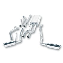 140238 S-type Series - 2007-2008 Toyota Tundra Cat-Back Exhaust System - Made of 304 Stainless Steel