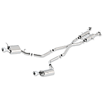 140449 S-type Series - 2011-2021 Dodge Durango Cat-Back Exhaust System - Made of 304 Stainless Steel