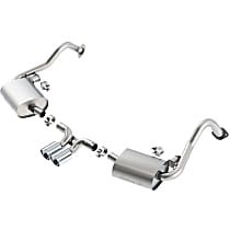 140534 S-type Series - 2006-2016 Porsche Cat-Back Exhaust System - Made of 304 Stainless Steel