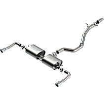 140682 S-type Series - 2015-2019 Audi A3 Quattro Cat-Back Exhaust System - Made of 304 Stainless Steel