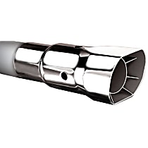 20132 Exhaust Tip - Polished, Stainless Steel, Single, Universal, Sold individually