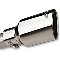 20156 Exhaust Tip - Polished, Stainless Steel, Single, Universal, Sold individually