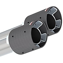 20165 Exhaust Tip - Polished, Stainless Steel, Dual, Direct Fit, Set of 2