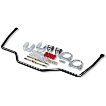 Rear Sway Bar Kit, Styleside, 2-Door, Extended Cab Pickup, RWD, Cold Formed Steel, 3/4 in., Non-adjustable, Powdercoated Silver