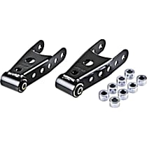 6401 Leaf Spring Shackles and Hangers - Direct Fit, 2-spring set