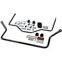 9904 Sway Bar Kit, Cold Formed Steel, Front 1 3/8 in. Rear 1 1/4 in., Non-adjustable, Powdercoated Silver
