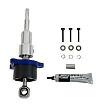 45163 Precision Sport Short Shifter Series Shifter - Stainless steel and blue anodized aluminum, Stainless Steel and Billet Aluminum, Manual, Direct Fit, Sold Individually