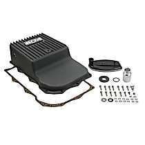 71395 Transmission Pan - Black, Aluminum, Deep, Direct Fit, Sold Individually