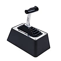80776 Shifter - Black and Chrome, Stainless Steel, Automatic, Direct Fit, Sold individually