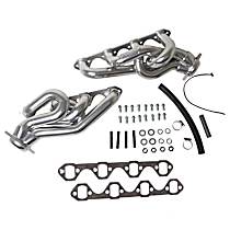 Headers, Shorty, 5.0L 8Cyl, EO# D-245-5, Silver Ceramic Coated, Made of Steel - 