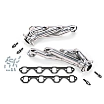 Headers, Shorty, 5.0L 8Cyl, EO# D-245-, Silver Ceramic Coated, Made of Steel - 