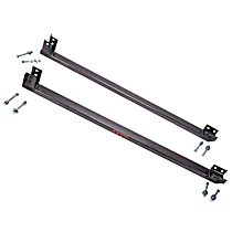 2506 Subframe Connectors - Powdercoated Gray, Steel, Direct Fit