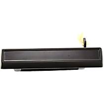 Front or Rear, Driver Side Smooth Black Exterior Door Handle, Without Key Hole