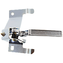 Front, Passenger Side Interior Door Handle, Chrome, Without Door Lock Hole