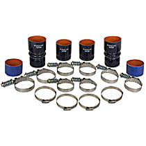 Intercooler Hose - Black, Rubber, Direct Fit, Kit