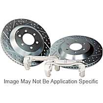 2302023 Big Claw Series - 14in. Cross Drilled and Slotted, 2-Wheel Set